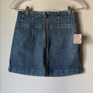 Free People | Indigo Blue Virgo Mini Skirt